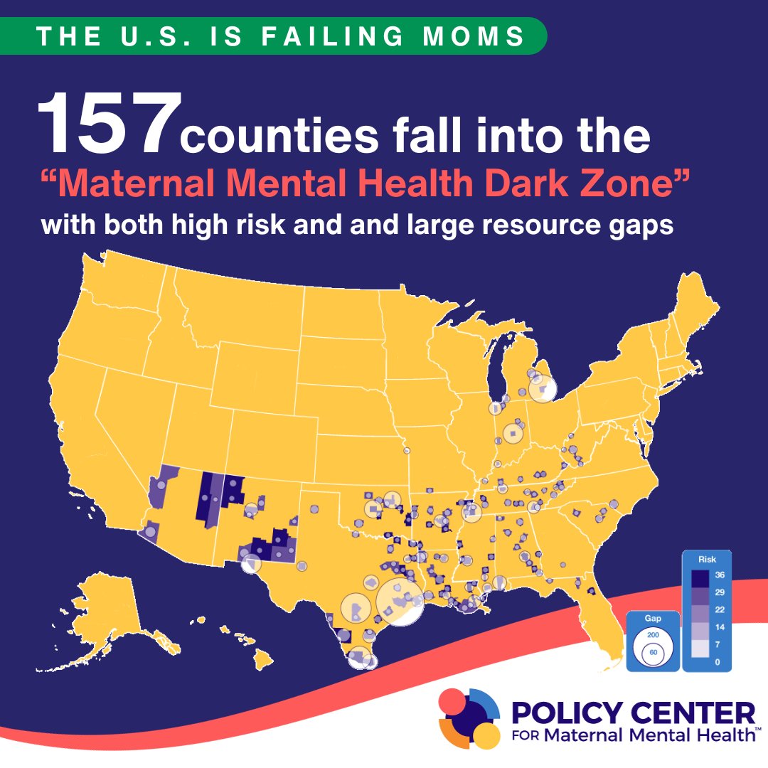 Our new report reveals U.S. #MaternalMentalHealth “Dark Zones”

Read the Report → 2020mom.org/us-maternal-me…

#MMHdarkzones #maternalhealth #healthpolicy