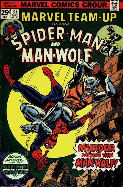 CanadaDaredevil's tweet photo. Marvel Team-Up #37 Spidey has to contend with a grumpy Man-Wolf and also Frankenstein’s Monster! By Gerry Conway, Sal Buscema and Vince Colletta #SpiderMan #ManWolf #Frankenstein #Marvel #Comics https://t.co/eUCkV5qLOq