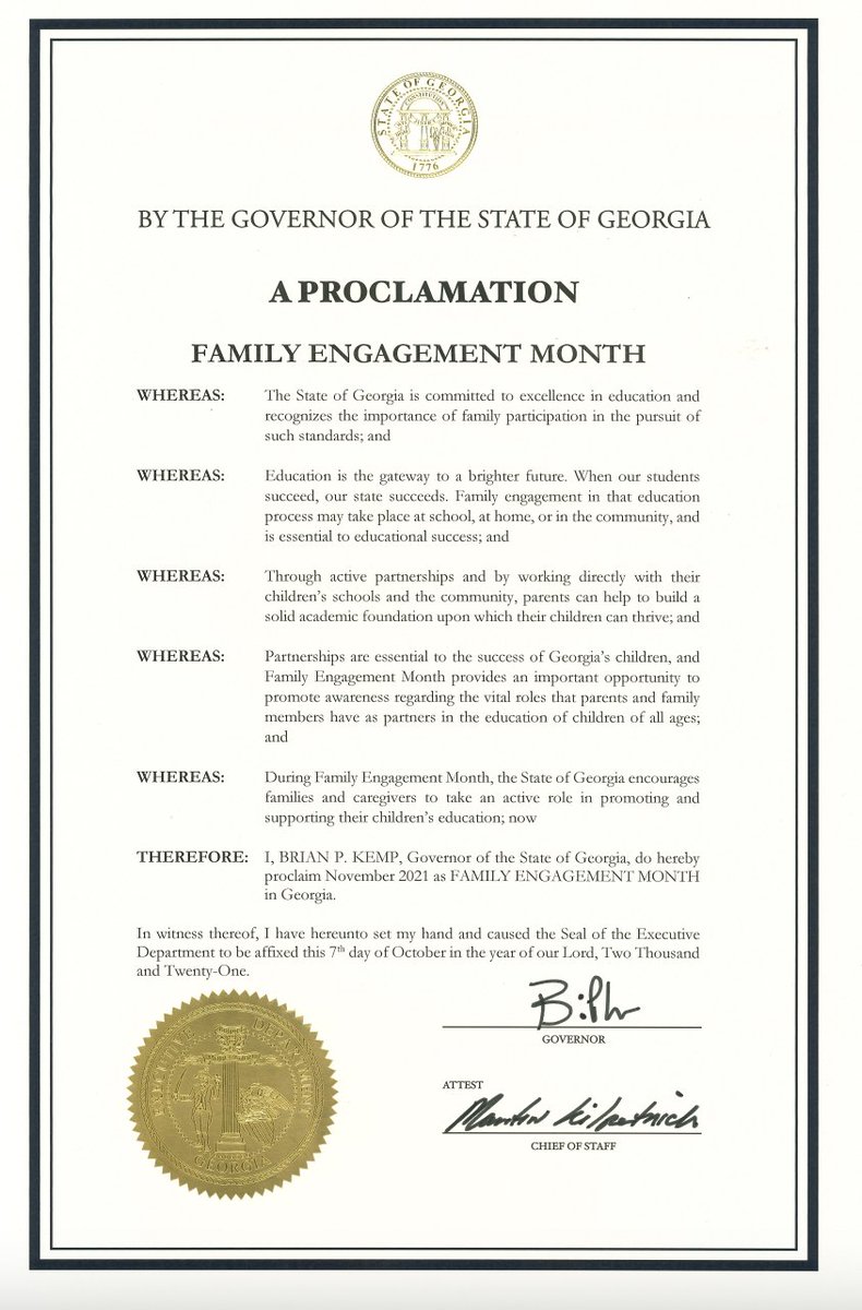 gov.georgia.gov/contact-us/pro…
November is Family Engagement Month in Georgia. Kilough Elementary would like to thank our families for taking an active part in working with us to educate our Kilough children. Your partnership and engagement with our school is invaluable!