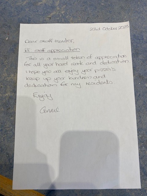 OptimumCareGRP's tweet photo. A token of appreciation from our Home Manager, @ConnieMitc55743 , to our staff at Aughancloy House. 💞

#Thankyou 🫶 https://t.co/3PYeAhJTq0