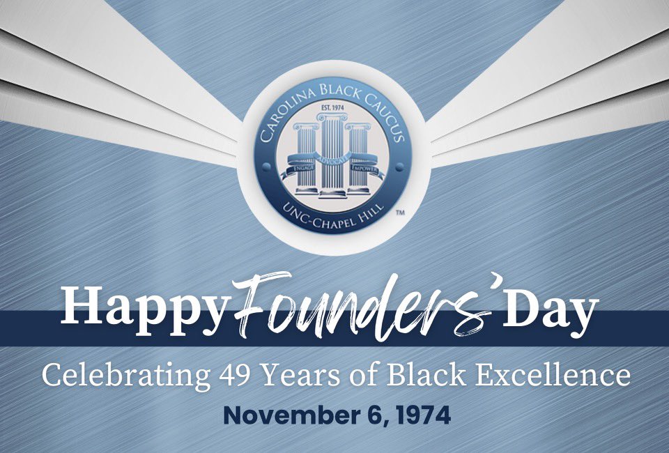 UNCBlackCaucus's tweet image. On this day we celebrate the 49th Anniversary of the Carolina Black Caucus (CBC) as the oldest affinity group for Black faculty and staff at Carolina.  💙✊🏾