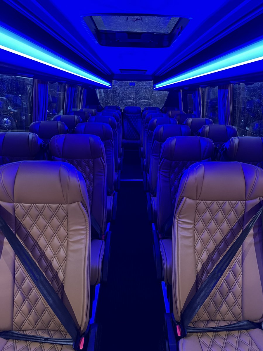 (2) 
- LED Lighting
- Fridge Facility
- PA System
- Forward Monitor+ More!
Stay tuned for more exciting fleet updates this week! 

#westwaycoaches #VIP #premiumservice #luxurytravel #drivingagreenerfuture #sustainabletravel #sustainability #ULEZ #london #Surrey #grouptravel #bus