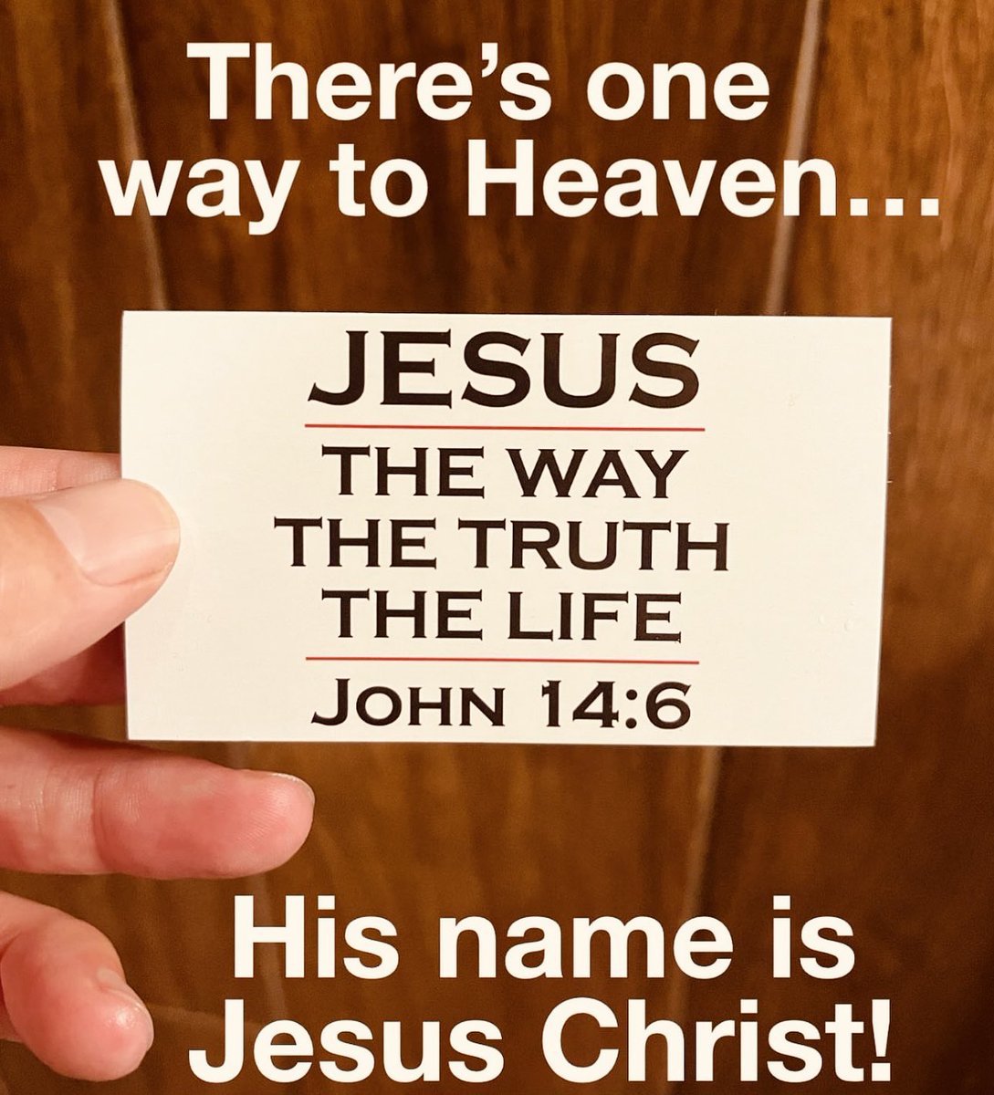 Acts 4:12 “Neither is there salvation in any other: for there is none other name under heaven given among men, whereby we must be saved.” 🗣️📢