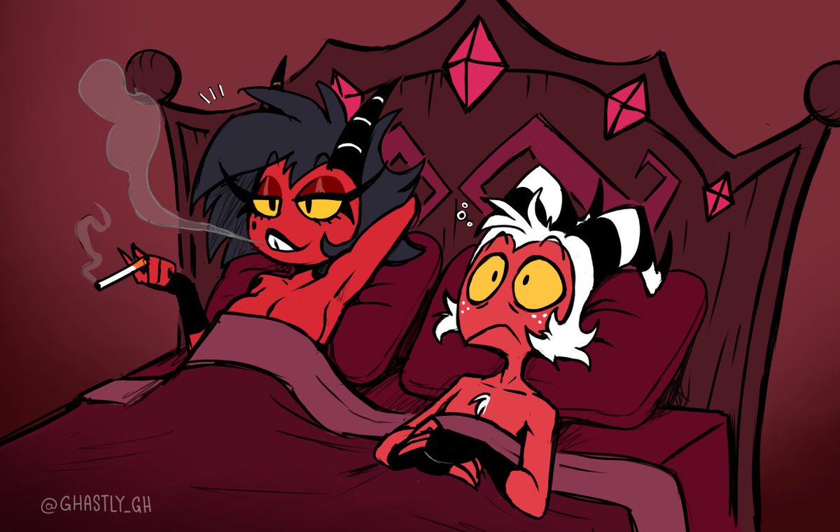 Ghastly_GH's tweet photo. it's basically them!

#HelluvaBoss #moxxie #millie https://t.co/yq944RAze0