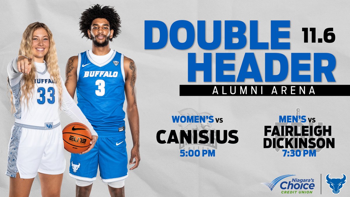 UBAthletics's tweet photo. It's finally here... 𝗚𝗔𝗠𝗘 𝗗𝗔𝗬 🤘🔵⚪️
🎟️ https://t.co/OhYTZex9JP
#GoBulls | #UBhornsUP https://t.co/56V3qwZMuM