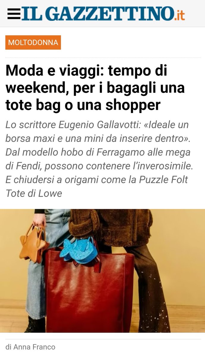 EGallavotti's tweet photo. "Perché scrivere libri di moda, con tutto quello che succede?". Perché a ognuno il suo. Perché la moda è la seconda voce della bilancia commerciale, la prima per lavoro femminile. Perché la borsa è la vita che ci portiamo appresso. Perché la vita è sempre lei la più forte https://t.co/Zckv2WLrDG