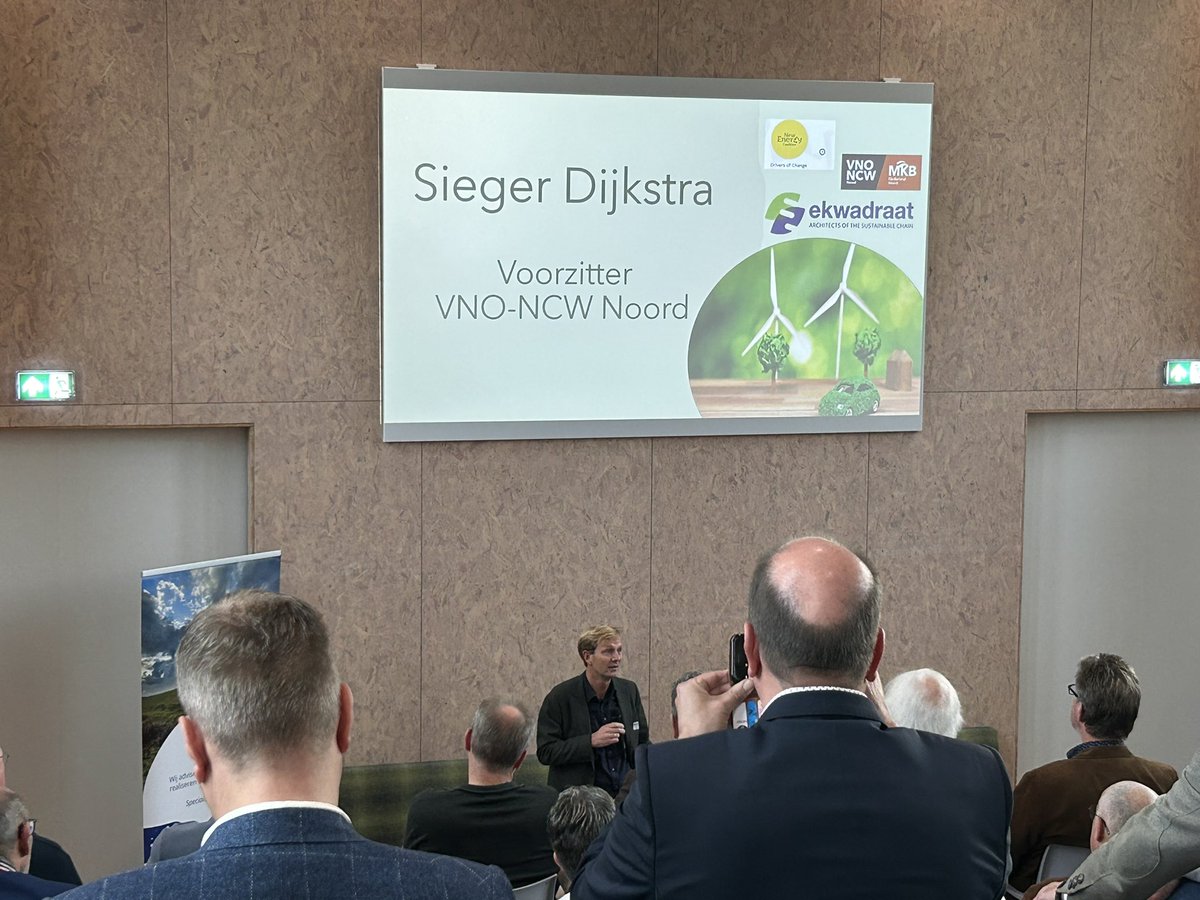 Aanwezig bij bijeenkomst van <a href="/mkbnlnoord/">MKB Noord</a> in Oosterwolde over Duurzame Bedrijventerreinen namens <a href="/EV_Solutions/">EV-Solutions</a> in het Biosintrum op het <a href="/EcomunityparkNL/">Ecomunitypark</a> #duurzaam #ev #evproud