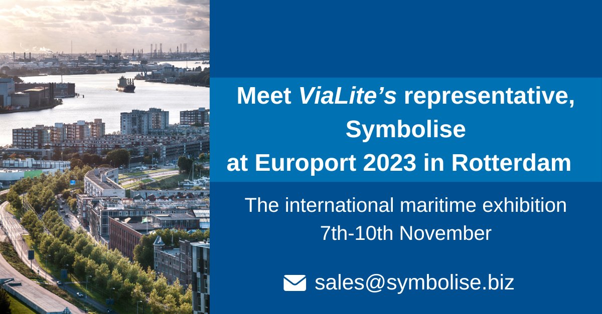 ViaLiteRF's tweet photo. ViaLite’s representative Symbolise Communications, will be at @Europort2023. Email to book your appointment to discuss our maritime fiber solutions. More ViaLite’s maritime info here 👉 https://t.co/iPaNb3Svhe
#Maritime #Rfoverfiber #RFoverfibre #GPSTiming #LBand #Satcom https://t.co/LsP5hpvTYH