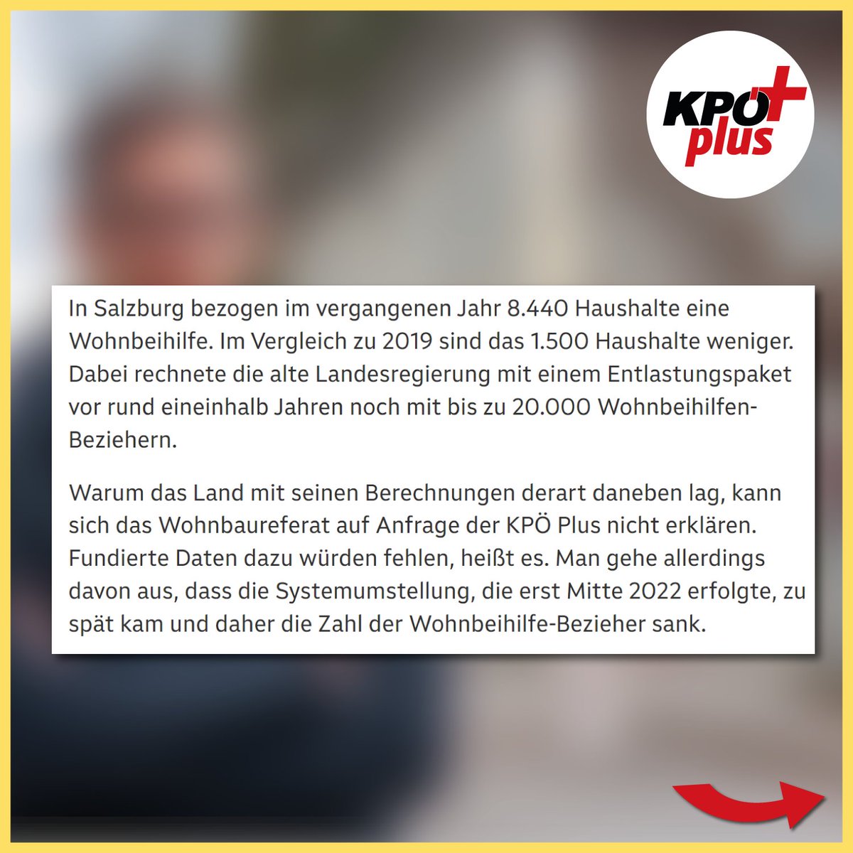 kpoeplus_sbg's tweet photo. Die Wohnkosten steigen, aber immer weniger Salzburger Haushalte bekommen eine #Wohnbeihilfe der #ÖVP-Landesregierung - das deckt eine Anfrage von @kay_dankl im Landtag auf: https://t.co/6Hb7knJN28