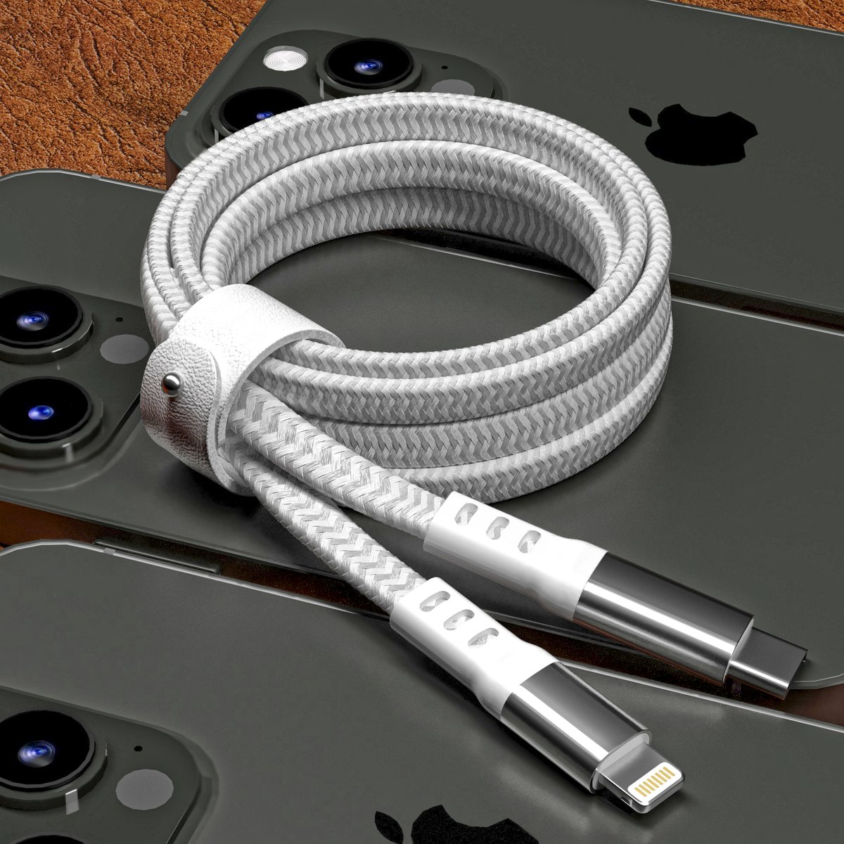 JustWirelessUS's tweet photo. Tangle free with superior durability. Just Wireless' braided lightning to USB-C cables withstand up to 175 lbs of force while providing high speed charging for your devices.

#ChargingCable #lightningcable #applecable #techaccessories https://t.co/6G0EMNioo5