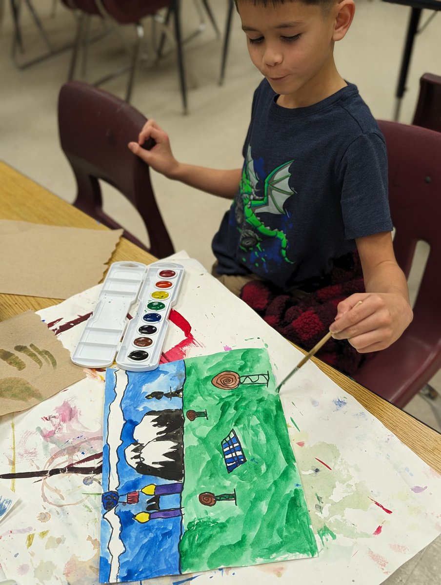 Benjamin Mueller (@mrmuellerarts) on Twitter photo Mrs Perkins' 4th grade class learning about #Hundertwasser and #watercolor paint. Most impressive!
<a href="/ToomerES/">Toomer Elementary School</a> <a href="/Inbrownsbag/">Caroline Brown</a> #apsarts <a href="/erickson_sarah_/">Sarah Erickson</a> Mrs Perkins' 4th grade class learning about #Hundertwasser and #watercolor paint. Most impressive!
<a href="/ToomerES/">Toomer Elementary School</a> <a href="/Inbrownsbag/">Caroline Brown</a> #apsarts <a href="/erickson_sarah_/">Sarah Erickson</a>