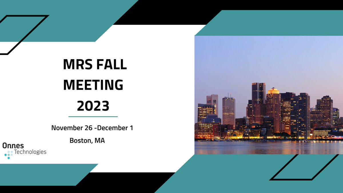 OnnesTech's tweet image. @OnnesTech is excited to participate in the 2023 MRS Fall Meeting &amp;amp; Exhibit, which will be held on November 26 - December 1, 2023, in Boston, MA.
The MRS Fall Meeting is a premier international scientific gathering for materials research.
#MRSFallMeeting @Materials_MRS