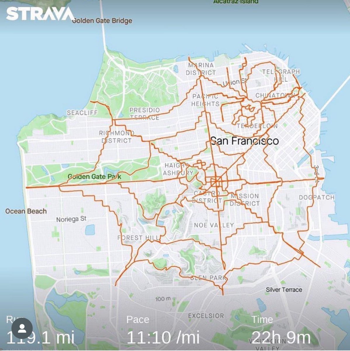 0xgaut's tweet photo. Lenny Maughan is an SF based marathon runner that uses his routes as a way to draw on maps and it’s amazing https://t.co/eq9KUNSGhx