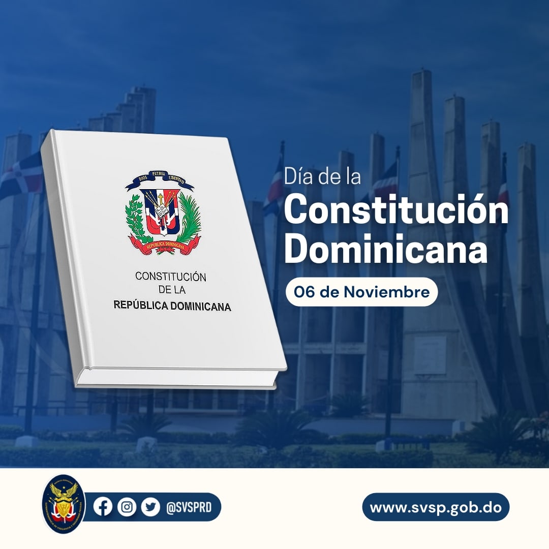 SVSPRD's tweet photo. 📜La #SVSP conmemora el 179 aniversario de la primera #ConstituciónDominicana

Nuestra carta magna se fundamenta en el respeto a la dignidad humana y en la indisoluble unidad de la Nación, patria común de todos los dominicanos y dominicanas.

#Efemérides
#RD https://t.co/oETjnBnFTB