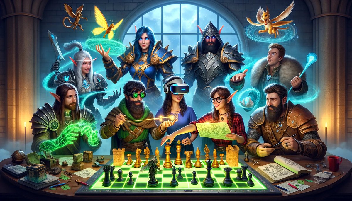 When we tell #dalle3 about how it feels like working at #TeleporterVR 🤩🚀 

Wanna work together with hardcore #gamers and have fun creating a #gamerverse together? Check out our openings here: 
lnkd.in/dZebSRvd 🦹‍♀️🧝‍♀️🦸🏿‍♂️

#WorldofGamers #TeamofHeroes #metaverse #VR #XR #team