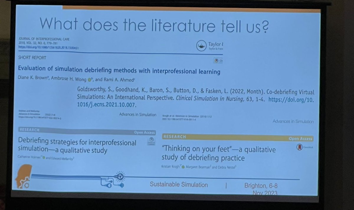 ASPiHUK's tweet photo. Pre-conference workshops are underway! DC the limited evidence base of co-debriefing #difficultdebrief #aspih2023 @kumar916_kumar @milliecolette @dolmo76 @gabereedy @HUfH_DrBeth @libbylilias ๐คฉ https://t.co/CZDLx5QJju