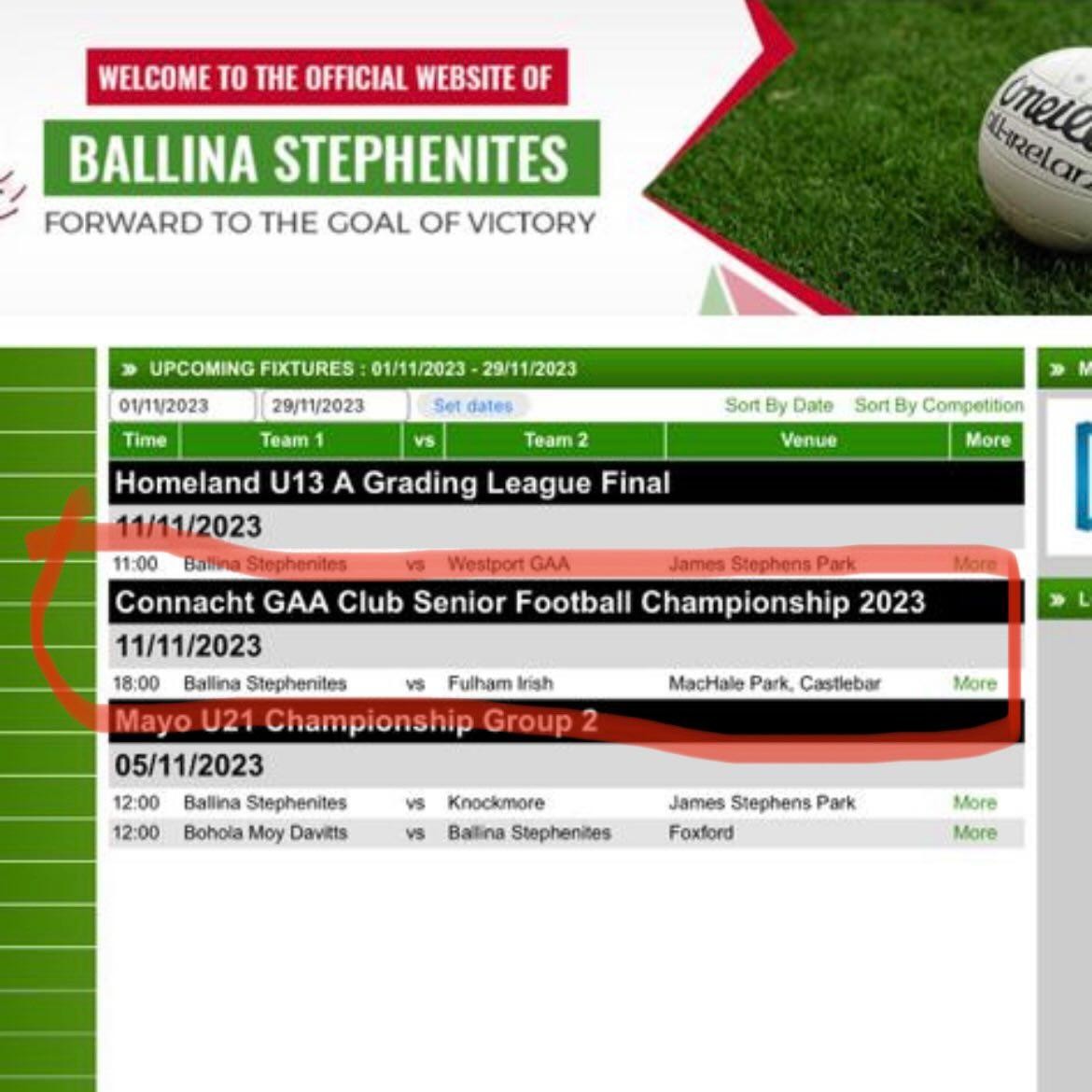Well done to Clontarf's DJ O’Flaherty pictured here winning the London club championship last week for Fulham Irish. Fulham Irish are playing next Saturday in the Connaught senior football champo in Castlebar. Good luck! 💪
