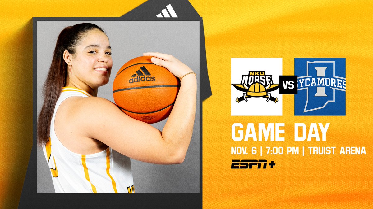 🚨 IT'S 𝐆𝐀𝐌𝐄 𝐃𝐀𝐘 🚨

🆚 - Indiana State
🗓️ - Monday, Nov. 6
🕖 - 7:00 PM 
🏟️ - <a href="/theTruistArena/">Truist Arena</a> 

📊 - bit.ly/3slkwCm
💻 - es.pn/3SpovbR (ESPN+)
🎟️ - bit.ly/466EhLQ

<a href="/NKUNorse/">Northern Kentucky Athletics</a> | #NorseUp