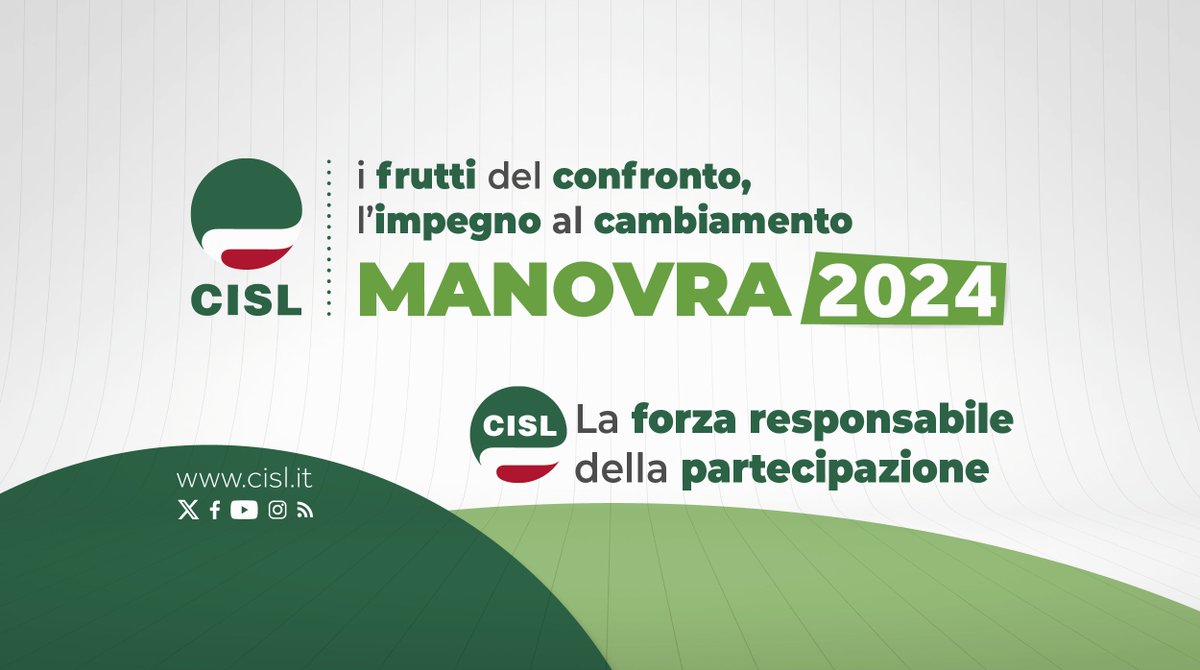CislVdA's tweet photo. MANOVRA 2024
📢 I frutti del confronto, l'impegno al cambiamento
✅ Cosa abbiamo CONQUISTATO con la MOBILITAZIONE e le TRATTATIVE
❌ Cosa va CAMBIATO
🤝 Negoziare un NUOVO PATTO SOCIALE
👉 A breve sul nostro sito il volantino che analizza punto per punto cosa va e cosa non va! https://t.co/ZV0OCs0voI