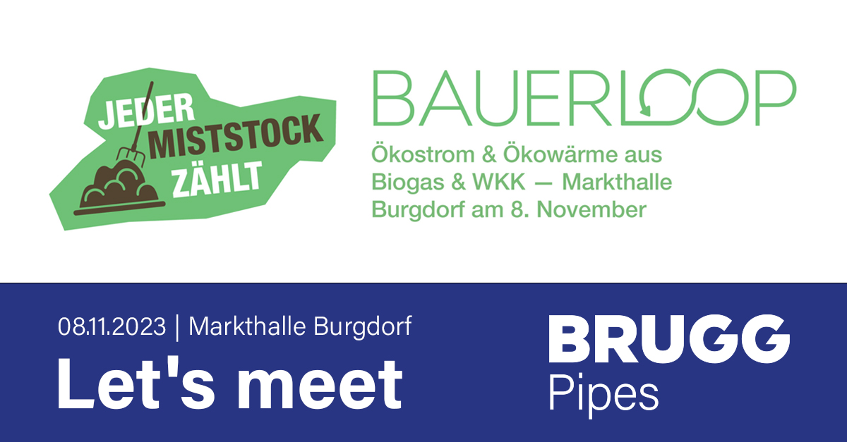 BRUGG_Pipes's tweet photo. Wertvolle Energie aus Mist und Gülle: POWERLOOP Forum - Wir sind dabei!

Am 8. November 2023 in der Markthalle Burgdorf sind wir von BRUGG Pipes als Gold-Sponsor mit einem Tischstand dabei. Wir freuen uns auf Sie! 

#bruggpipes #burgdorf #schweiz #powerloop #forum #netzwerken https://t.co/CbUiIBNZkI