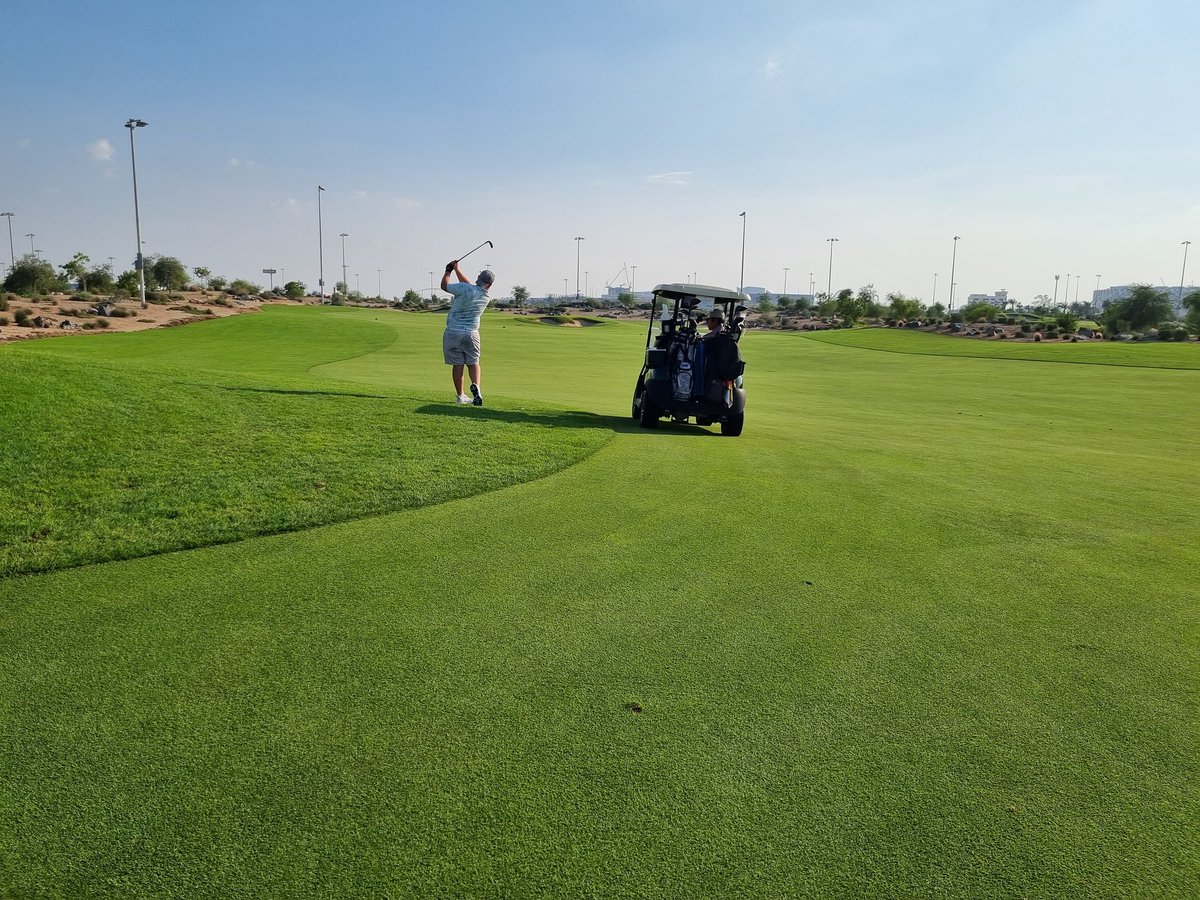 DESCgolf's tweet photo. Excellent first day for our DESC golf team players at the BSME golf tournament in Abu Dhabi. @DESCpe @BSMEorg #enjoyment #participation https://t.co/J0nNTWtzM8