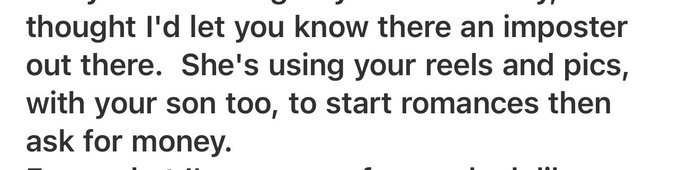 Another scammer another day. I don&rsquo;t ask for money yall. Don&rsquo;t fall for it.   And thanks for the heads