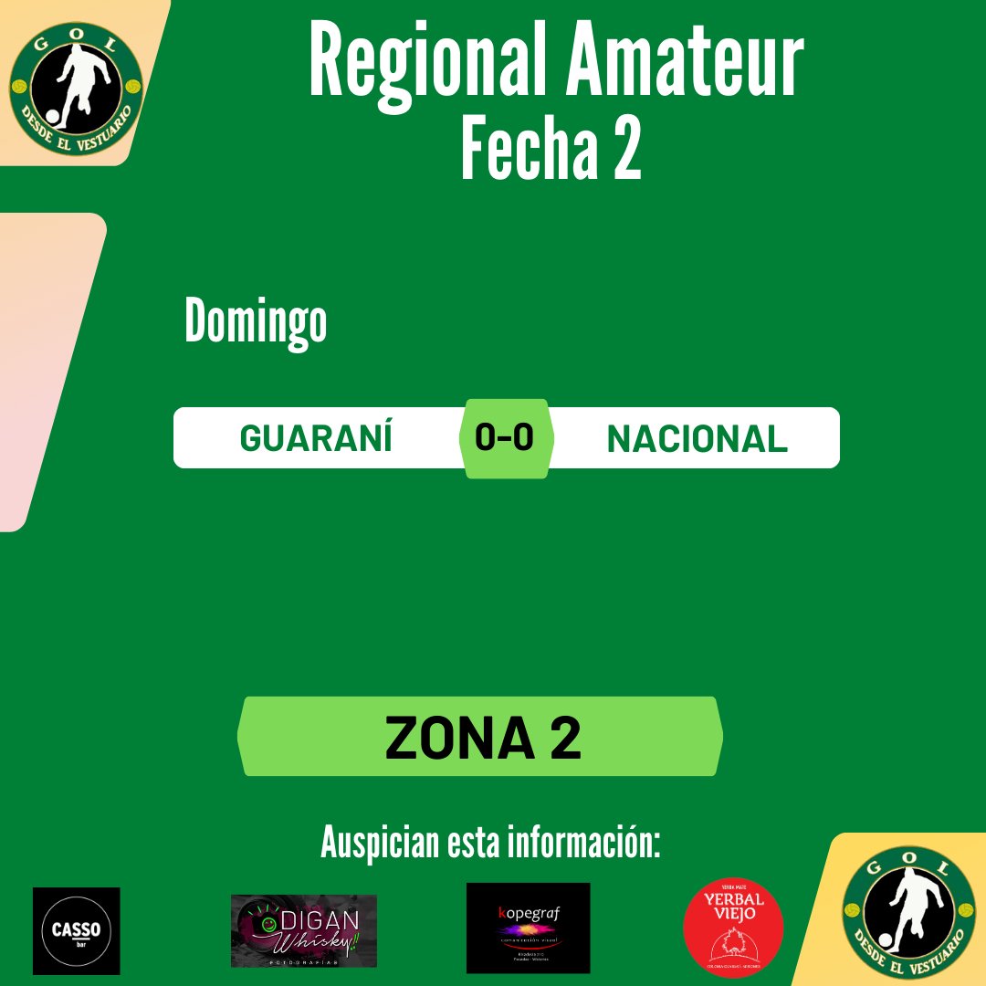 MMagaz's tweet image. Pasó la 2° fecha del #RegionalAmateur y entre lo equipos misioneros, únicamente pudieron ganar nuevamente #Mitre y #Timbó ⬇️