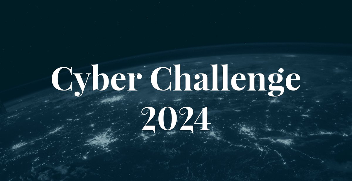 Missa inte att anmäla ditt lag till Cyber Challenge 2024 - sista anmälningsdag är fredag 10 november! Läs mer: fhs.se/arkiv/kalender…