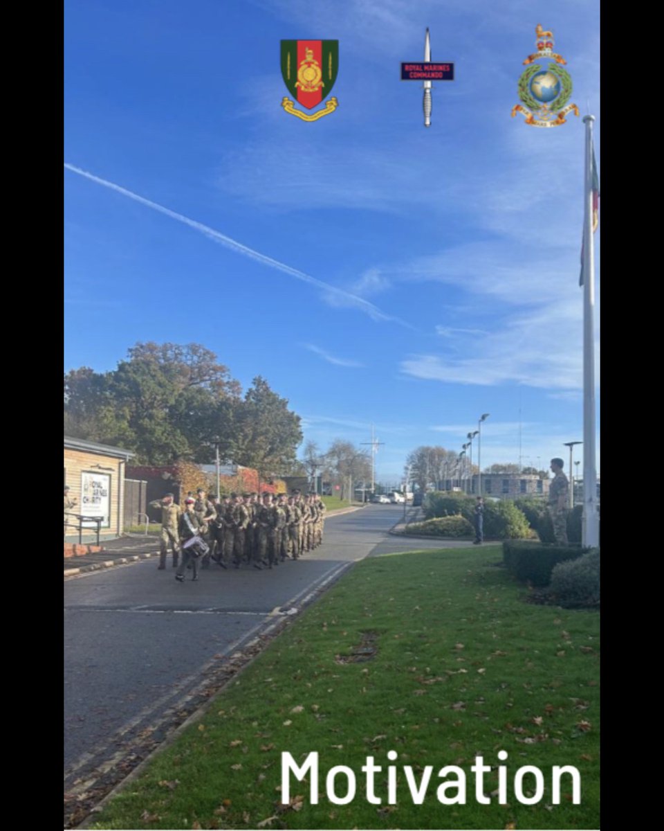Congratulations 341 troop on completing the 9 mile speed march, nearly there. 💪#royalmarines #motivation #motivationmonday