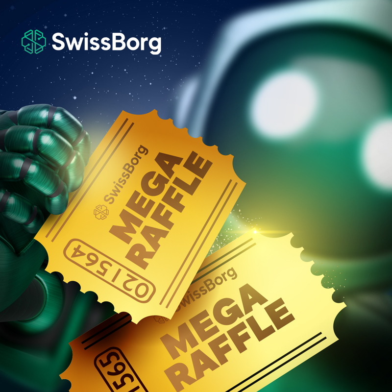 Let’s celebrate the integration of <a href="/solana/">Solana</a> in the Smart Engine and share our love for the #solana community 💚🤝💜

Discover the SwissBorg MEGA Raffle 🔥
🏆 1600+ prizes
🤯 worth 100K$+

Sponsored by <a href="/Stepnofficial/">STEPN GO</a> 🏃 &amp; <a href="/assetdash/">AssetDash</a> 📱

Participate here 👇
tinyurl.com/megasbraffle
