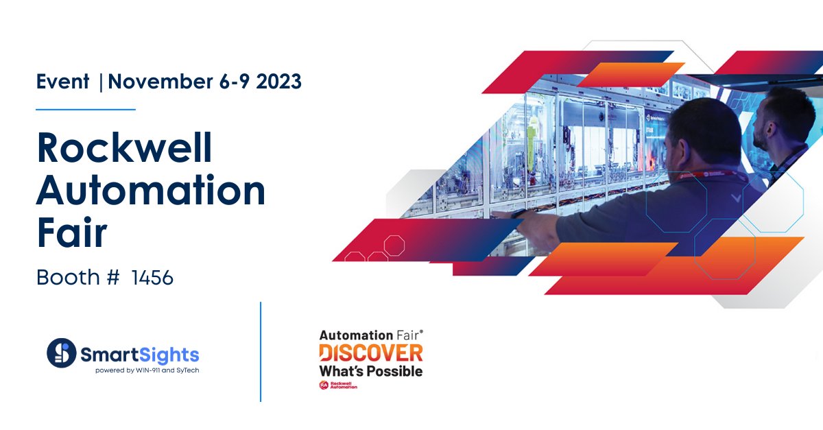 SmartSights's tweet image. Join us at #AutomationFair2023 today! #SmartSights is here to showcase our innovative automation solutions. Discover how we&apos;re enhancing productivity and efficiency. We look forward to sharing our insights and new functionality with you. 🛠️💼