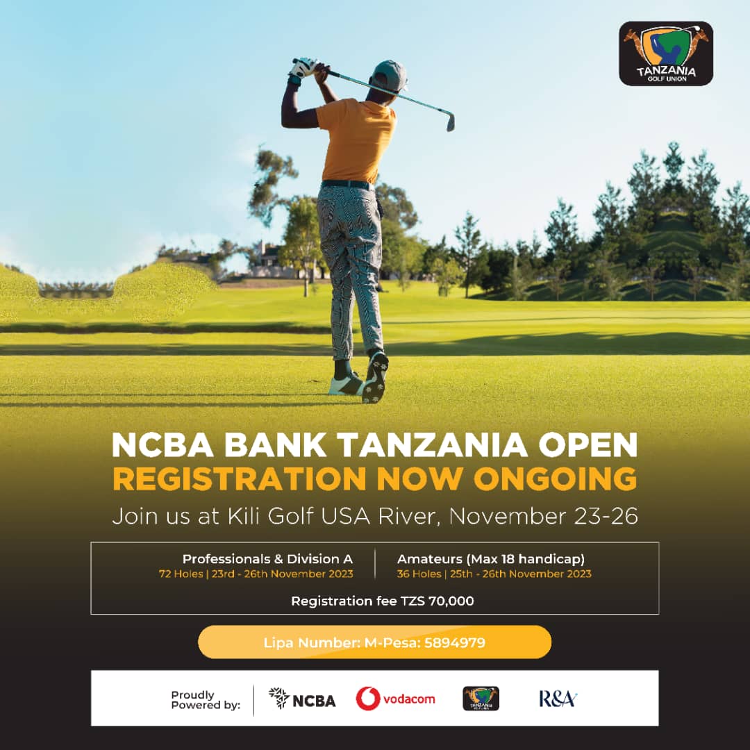 Be part of the NCBA Bank Tanzania Open 2023! Register now for your shot at golf history via the link below and on our Bio! golfpad.events/event/PWTU5/re… @nsc_bmt @wizara_ya_michezo @NCBATanzania @VodacomTanzania @mwananchi_official #TGU #golf #NCBAGolfOpen2023