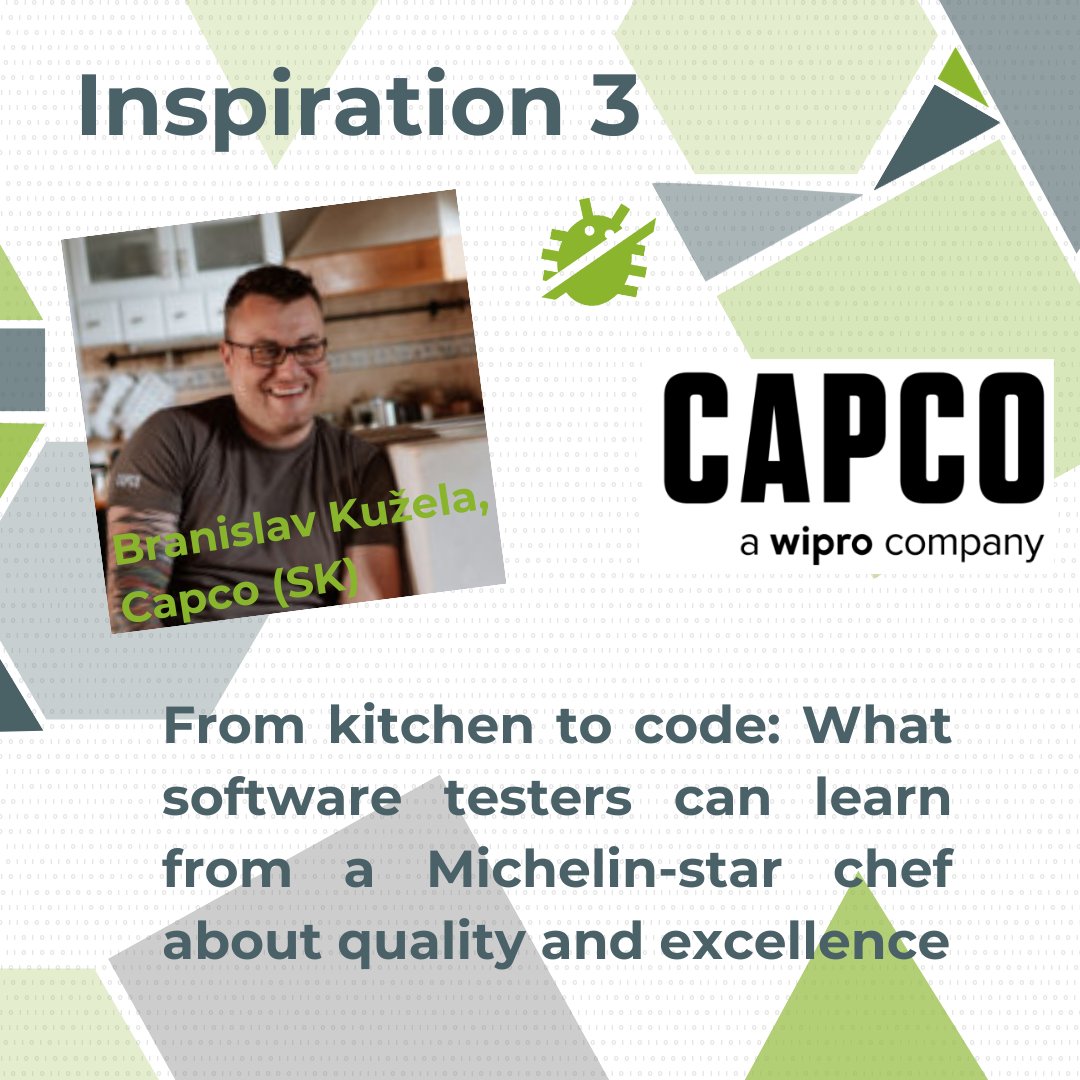 sanae_beer's tweet image. Inspiration track talks powered by partners
3️⃣ @Capco 
🍳 sanae.beer/sessions/insp3…
5️⃣ ARTIN Solutions artinsolutions.com
 ♟️sanae.beer/sessions/insp5…
#sanaebeerex #tracktalk #conference #quality #softwaretesting #finedining #kitchentocode #creativity #gamedesign #improvement