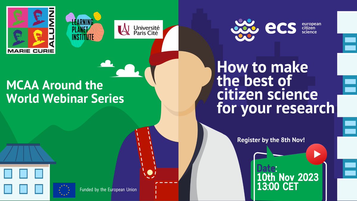 European Citizen Science (@eucitsciproject) on Twitter photo #WEBINAR 📆 10th of Nov 2023
📷 How to make the best of #CitizenScience for (your) #research? A discussion as part of the European Citizen Science project
Infos and registration: forms.gle/tpKcqgzaRRwD4A….
<a href="/Mariecurie_alum/">Marie Curie Alumni Association (MCAA)</a>
<a href="/univ_paris_cite/">Université Paris Cité</a>
<a href="/lpiparis_/">Learning Planet Institute</a> #WEBINAR 📆 10th of Nov 2023
📷 How to make the best of #CitizenScience for (your) #research? A discussion as part of the European Citizen Science project
Infos and registration: forms.gle/tpKcqgzaRRwD4A….
<a href="/Mariecurie_alum/">Marie Curie Alumni Association (MCAA)</a>
<a href="/univ_paris_cite/">Université Paris Cité</a>
<a href="/lpiparis_/">Learning Planet Institute</a>