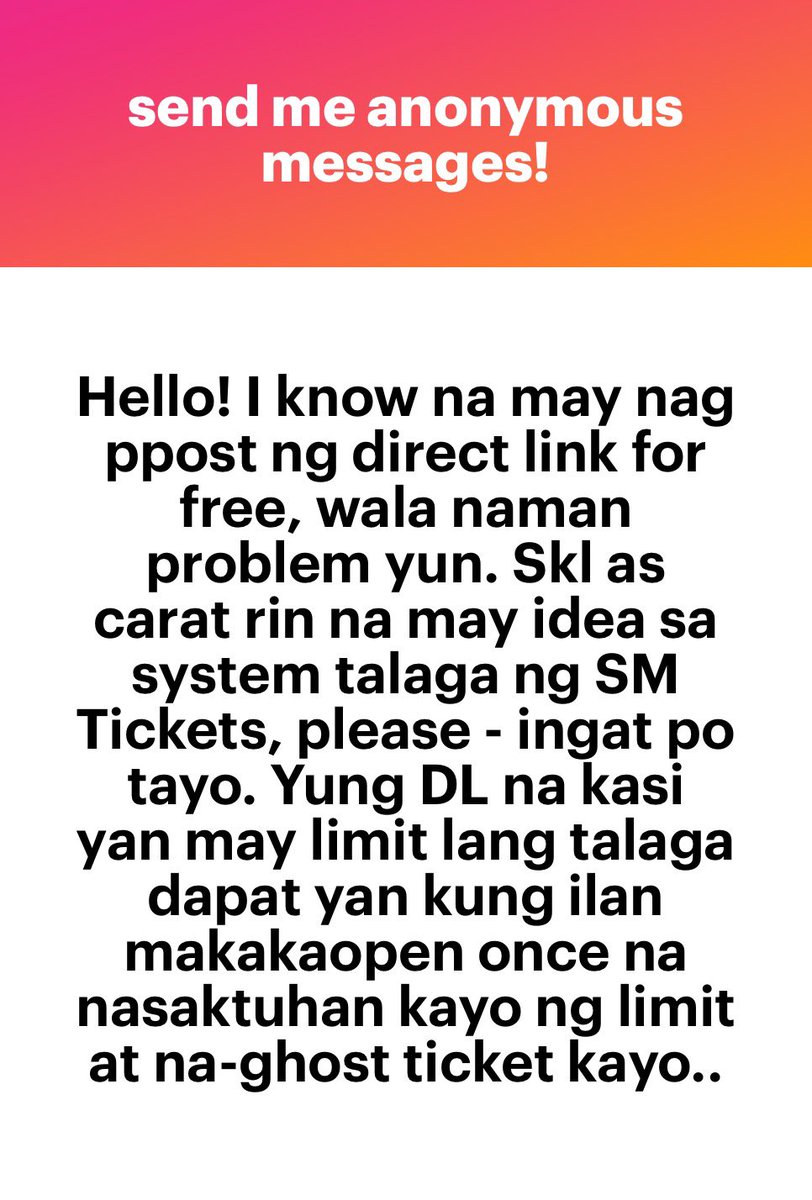 coupcheolito's tweet photo. hala thank u for this!! 😓 please take your time researching on how to navigate lnph and smtickets. ask your co-carats kung may hindi malinaw. don’t resort to sketchy ways para maka secure https://t.co/9zsjO7uIKn