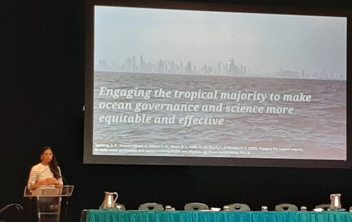.@AnaKSpalding kicks off #GCFI76 with a keynote talk introducing us to the "Tropical Majority"
 See more here - nature.com/articles/s4418…