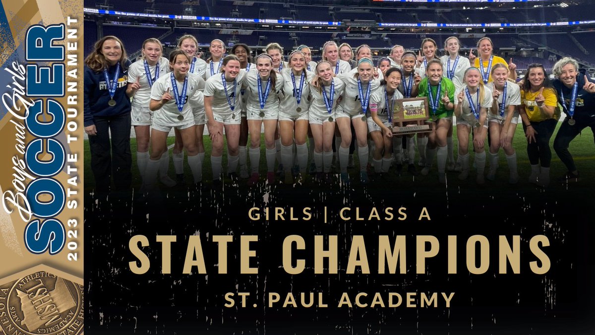 MSHSL's tweet photo. Congratulations to our 2023 Girls Soccer State Tournament Winners! For a full recap of the tournament, head on over to https://t.co/PViSaUFpgN https://t.co/U7hEvprm8S