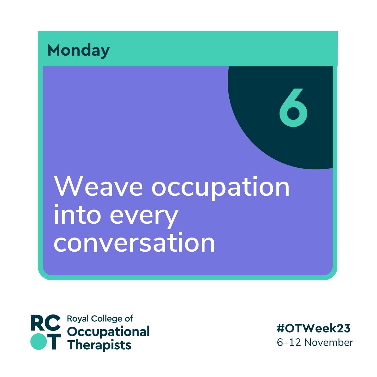 Royal College of Occupational Therapists tweet media