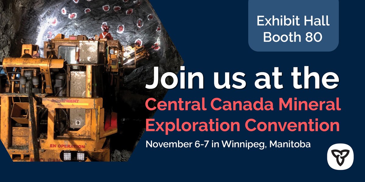 NorthON's tweet photo. Join us at the @CCMEConvention in Winnipeg, Manitoba!
Find us at Booth 80 in the Exhibit Hall to chat with our knowledgeable staff about #Mining and mineral #Exploration in #Ontario.
Learn more: https://t.co/DXDiXjFTU1
#CriticalMinerals #Minerals #CCMEC #OntarioMining https://t.co/k11vAufsXT