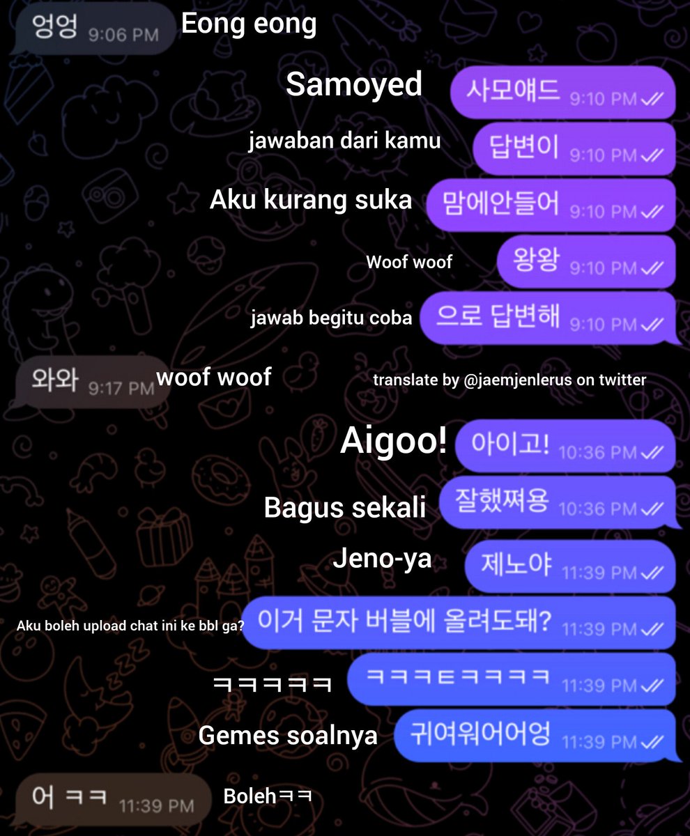 jaemjenlerus's tweet photo. JAEMIN💭

"Ah aku lagi chat-an sama samoyed, karena sangat menggemaskan ini terlalu sayang jika hanya aku yang lihat, jadi aku share ke kalian"

*ini chat POV Jaemin ya>.< https://t.co/mD722ugdQJ