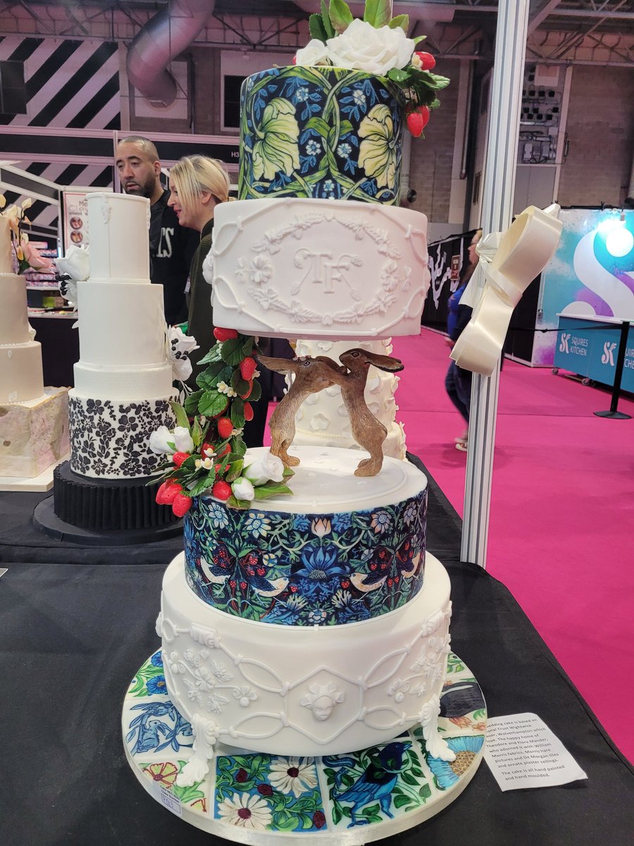 Family silvers <a href="/thecakeshows/">Cake International</a> with granddaughter Ivy getting a surprise 3rd.  My cake was inspired by Wightwick Manor. All hand painted and moulded and It paid off for me this year. Feedback was very helpful. #cake #family #BAKE  #cakeart @NTWightwick
