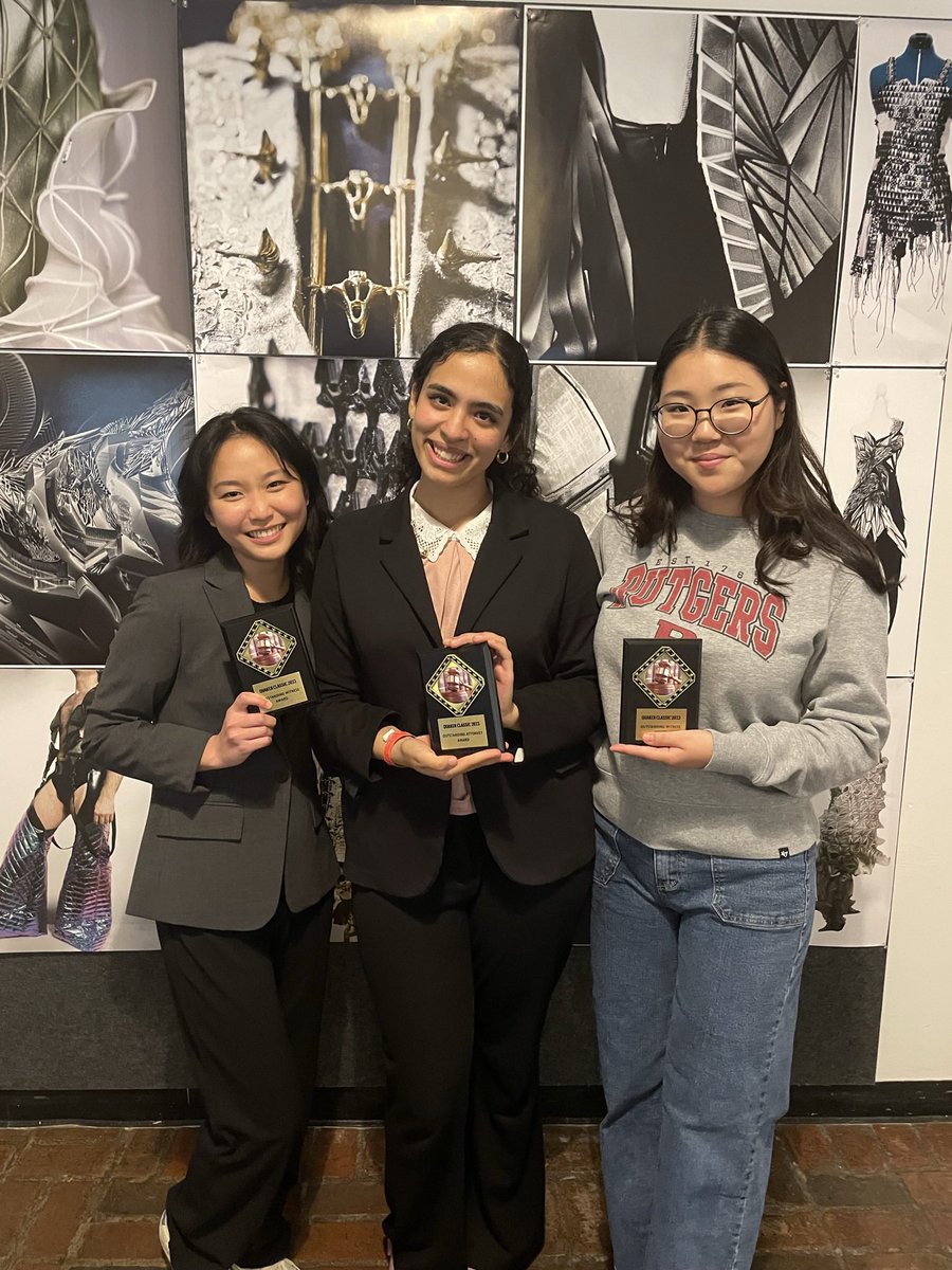 RUMockTrial's tweet photo. our 4th place winners and OUTSTANDING attorney + witnesses of the 2023 quaker classic 🥳🌟 https://t.co/MiyHFU7o31