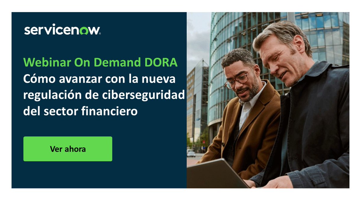 anamaritag's tweet photo. El 63% de los CEO’s de entidades financieras dice que la gestión de riesgo y la resiliencia son de sus mayores prioridades. Pero ¿Estamos preparados? Descárgate este webinar y conocerás las implicaciones en el sector financiero.

#Dora #servicenow 

https://t.co/uot0zDVtD6 https://t.co/bsy1hFv5ZM