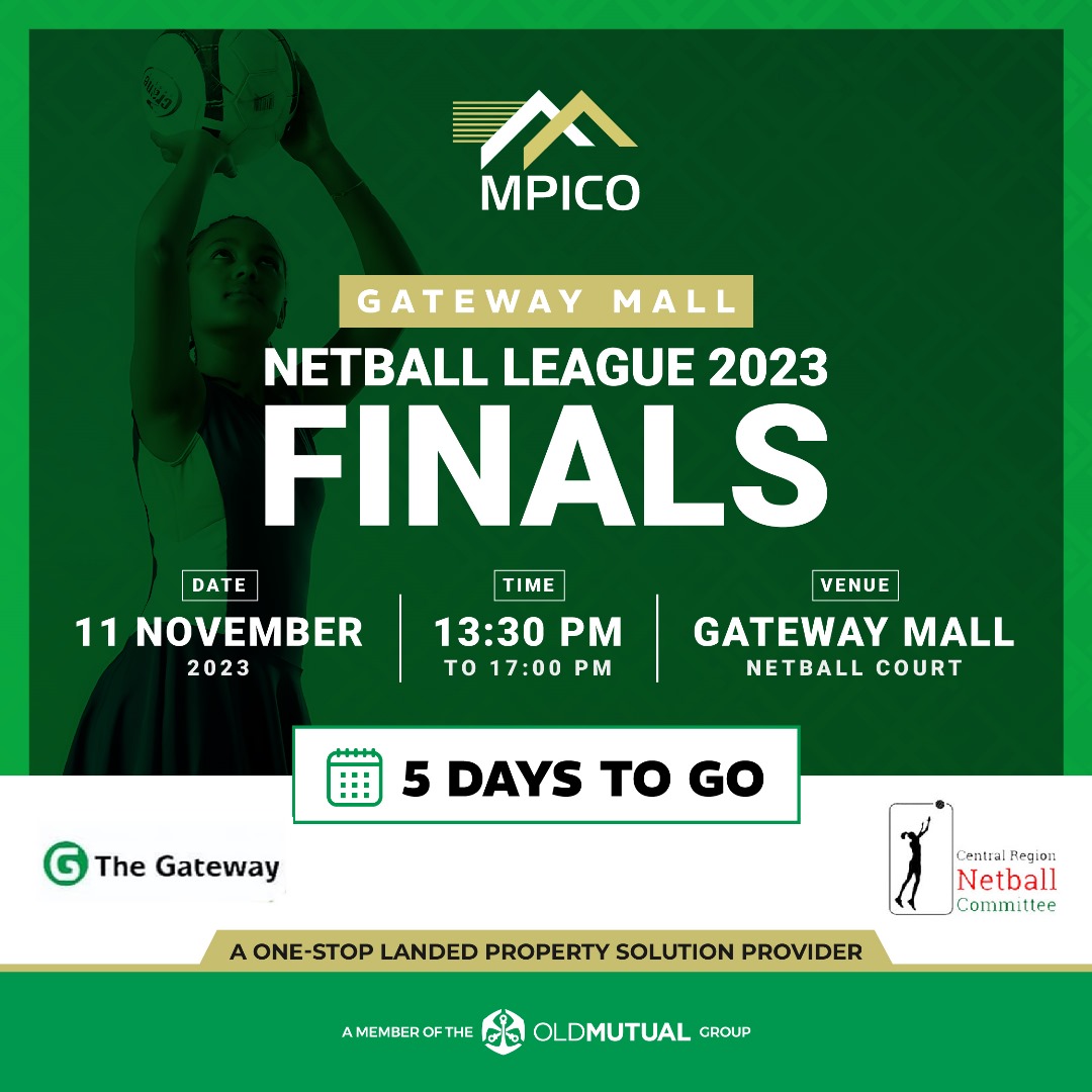 Who will take the trophy in the ultimate Central Region Netball League?

Mpico Gateway Mall Netball League 2023 Finals on 11 November 2023 at Gateway Mall Netball Court.

#netballleague
#Mpicoplc
