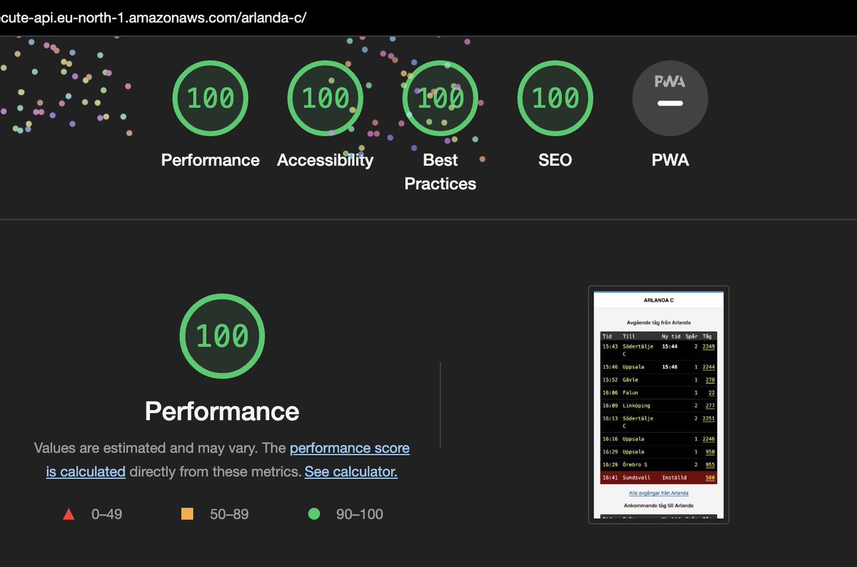 ptz0n's tweet photo. Always nice with 🎉

@QwikDev app running on AWS Lambda via API Gateway. Not even behind a CloudFront dist yet. https://t.co/mDittcSgKT