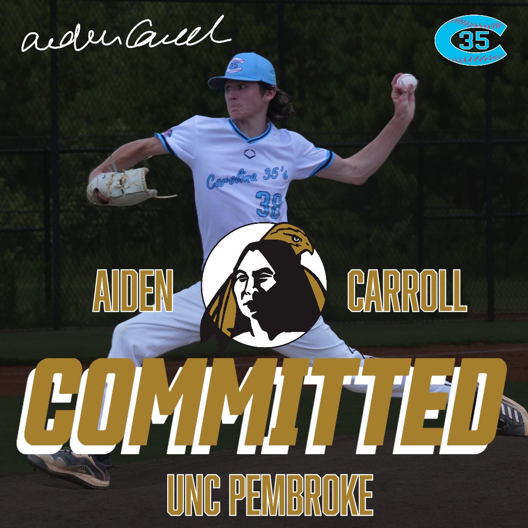 Power Baseball NC (@powerbsb_nc) on Twitter photo Congratulations to Aiden Carroll on his commitment to <a href="/UNCP_BSB/">UNCP Baseball</a>!
<a href="/aidenc_38/">Aiden Carroll</a> | #C35Family Congratulations to Aiden Carroll on his commitment to <a href="/UNCP_BSB/">UNCP Baseball</a>!
<a href="/aidenc_38/">Aiden Carroll</a> | #C35Family