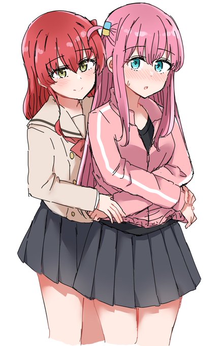 着替え中に背後を取られる後藤ひとり 