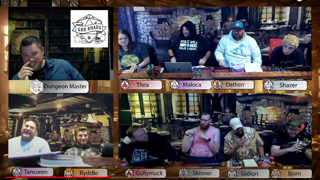 Gr8khaos's tweet photo. Did you catch BOTH of our groups playing together? If not, that's okay! Here's our latest KHAOS 2 groups episode! #dnd #ttrpg #streaminggaming
https://t.co/efDokQ7x6q https://t.co/x3Xa6z9MPp