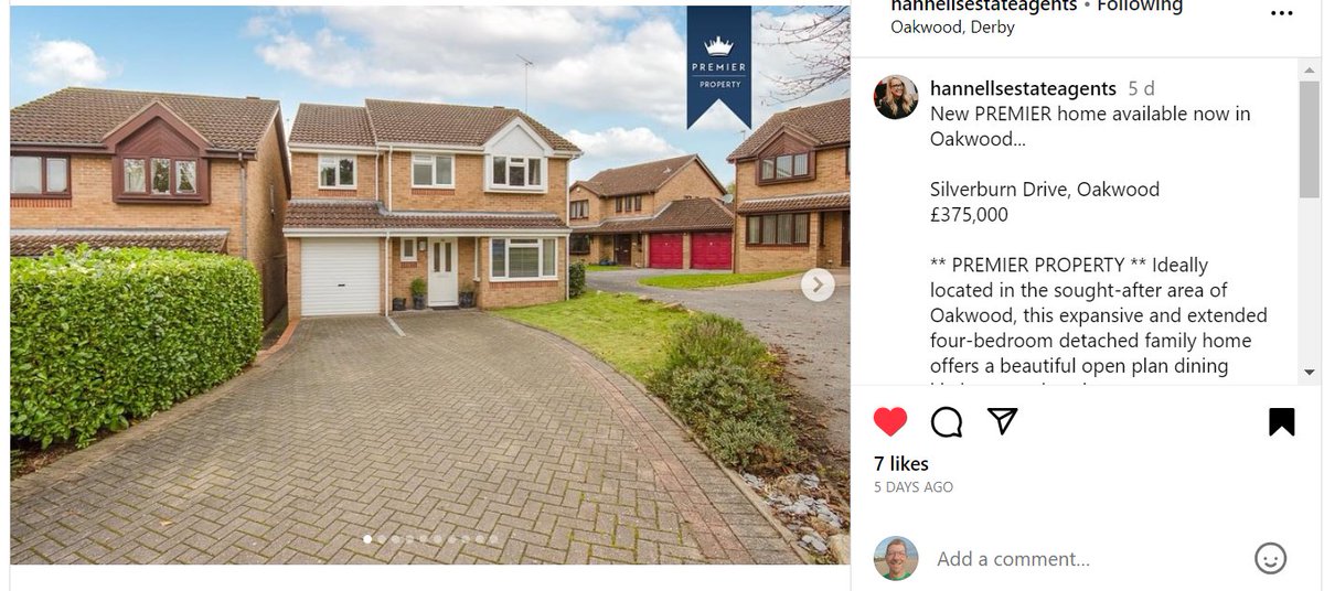 Lovely, four bed all en-suite and large modern fully equipped kitchen Oakwood Derby See this Instagram post by @hannellsestateagents instagram.com/p/CzEfobMihKX/…