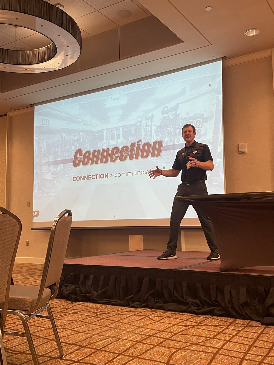 SHAPENebraska's tweet photo. Shout out to our keynote speaker @CoachPedersenMV for kicking off our #StrongerTogether23 conference! Building lasting connections that matter and last! #SHAPENE https://t.co/bwHQnXq4qN